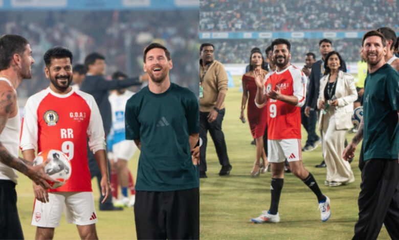Revanth Reddy and Lionel Messi