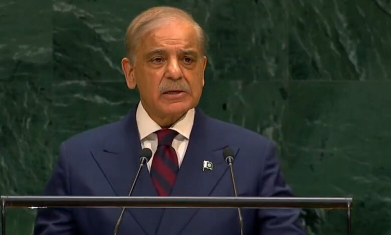 Pakistan Prime Minister Shehbaz Sharif at the United Nations