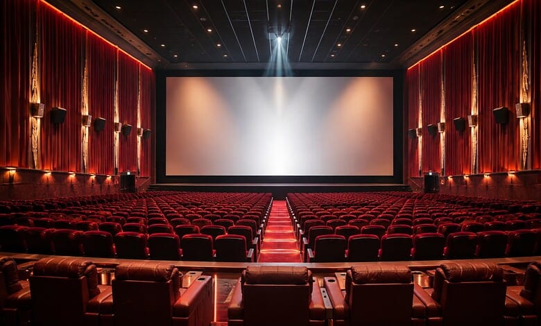 Modern Ganga Theatre in Hyderabad with advanced projection system and luxurious seating.