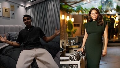 Sarthak Sachdeva and Gauri Khan in stylish settings for The Siasat Daily.