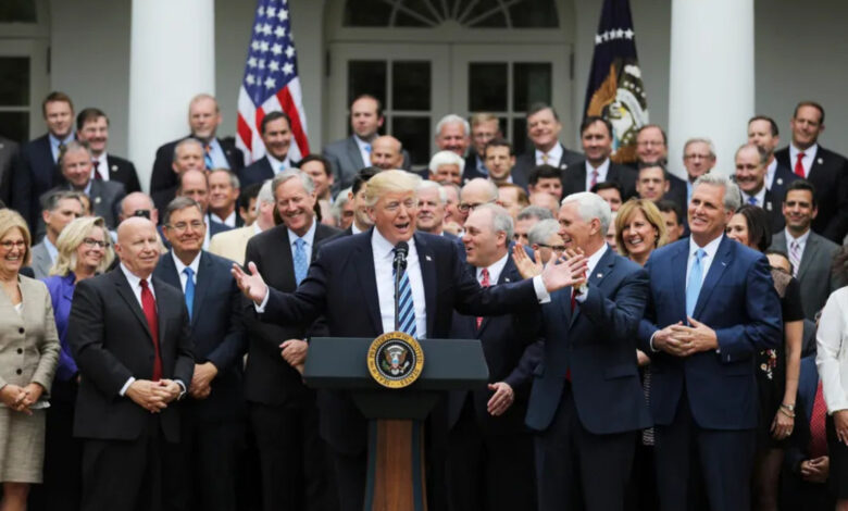 Trump with GOP