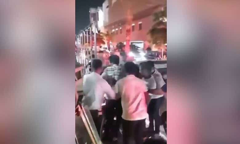 A brawl breaks out at a pub in Jubilee Hills