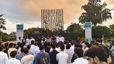 AUSF members protest in MANUU