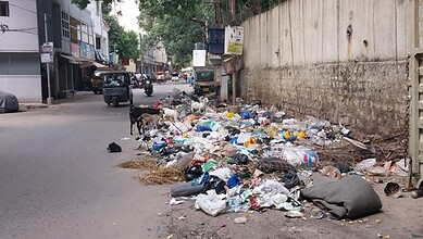 Gabage near Chandulal Baradari filter
