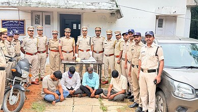 Cyberabad excise pollice with the arrested accused