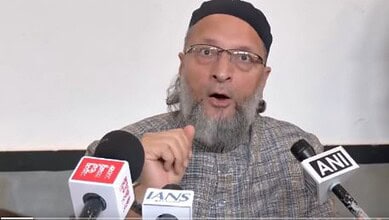 AIMIM President addresses the media in Hyderabad