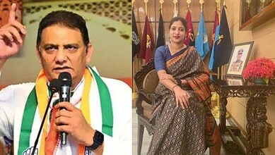 Azharuddin reacts to IPS officer's transfer over 'Assalamualaikum' in a press conference.