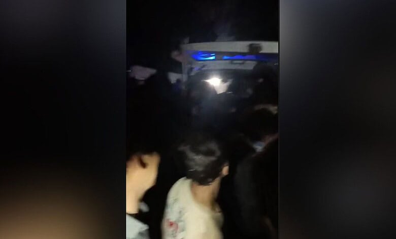 drowned students being shifted to hospital in Sangareddy