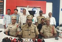 Adibatla police with the arrested accused
