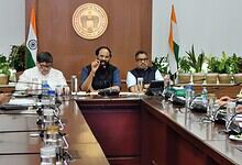 Telangana Civil Supplies Minister Uttam Kumar Reddy addresses a meeting
