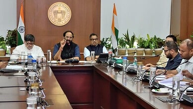 Telangana Civil Supplies Minister Uttam Kumar Reddy addresses a meeting