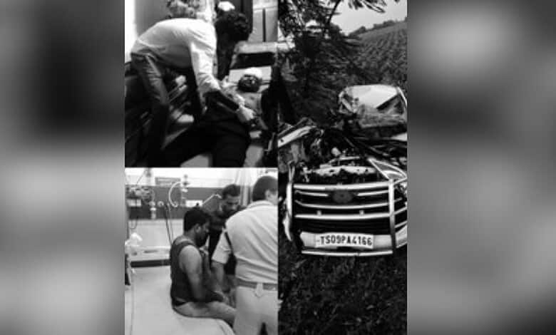 Khammam Sub Inspector injured in accident