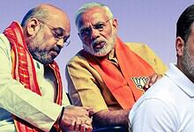 Indian political leaders during a serious discussion, with PM Modi, Shah, and CEC Gyanesh Kumar.