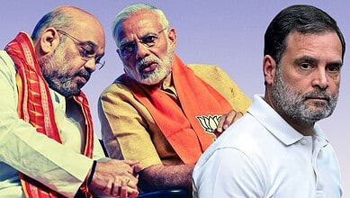 Indian political leaders during a serious discussion, with PM Modi, Shah, and CEC Gyanesh Kumar.