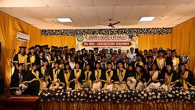 Students at St Joseph's College Convocation