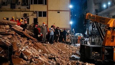 Delhi building collapse