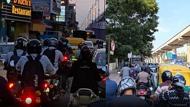 Allow bikers on flyover or refund road tax, say angry commuters