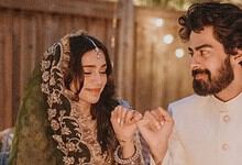 Aima Baig and Zain Ahmed Nikah photo