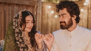 Aima Baig and Zain Ahmed Nikah photo