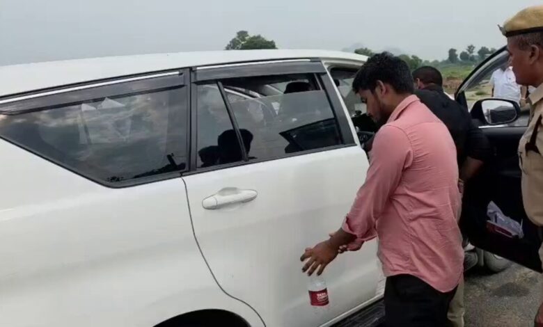 Dornakal MLA escapes car fire after power bank explodes