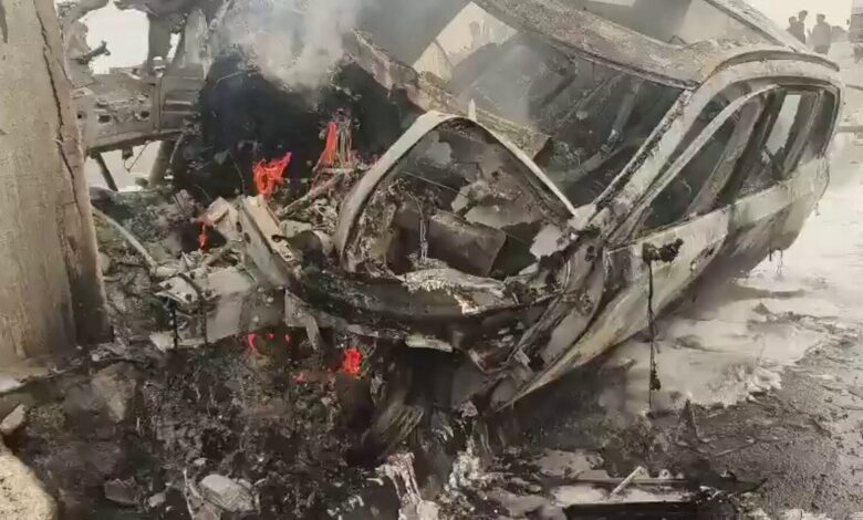 Neurosurgeon charred to death after car catches fire in Telangana