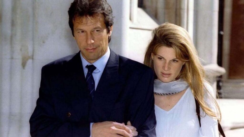Imran Khan's ex-wife Jemima and her new partner at a public event.