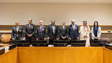 Leaders from India and GCC countries at the United Nations General Assembly.