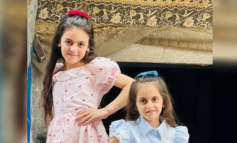 Lana and Bana Ahmed, sisters killed in Gaza strike.
