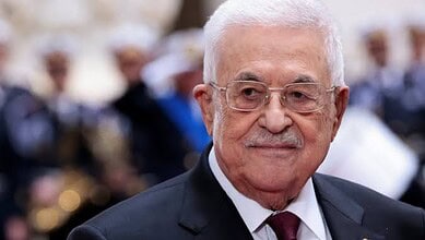 Palestinian President Abbas attending UN General Assembly via video link.