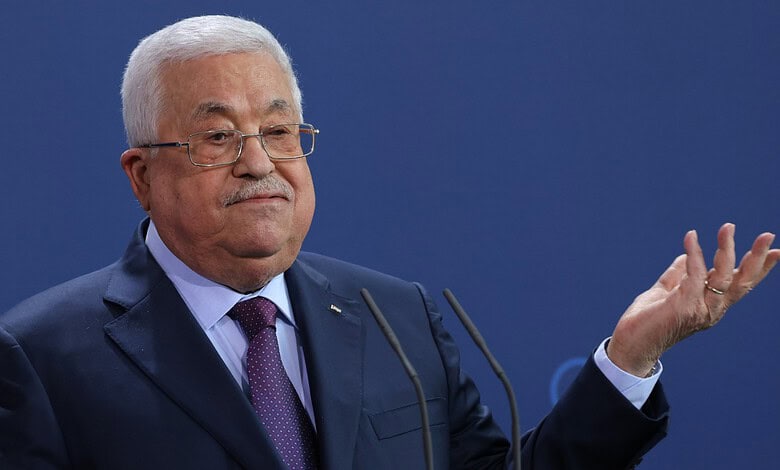 The image of Palestinian President Mahmoud Abbas.