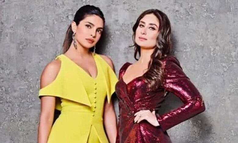 Priyanka Chopra and Kareena Kapoor Khan posing together at an event.