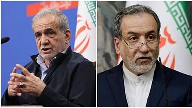 Iranian officials Pezeshkian and Araghchi attending UN General Assembly.