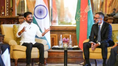 Telangana Chief Minister Revanth Reddy meets Prince Rahim Aga Khan V