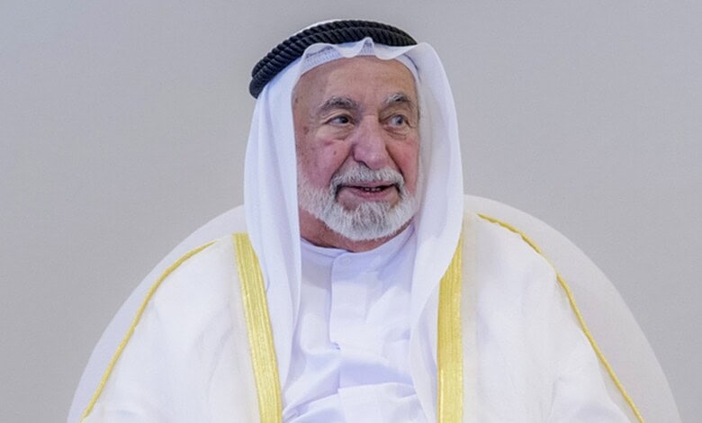 Sheikh Dr Sultan bin Mohammed Al Qasimi, Ruler of Sharjah, in traditional Emirati attire.