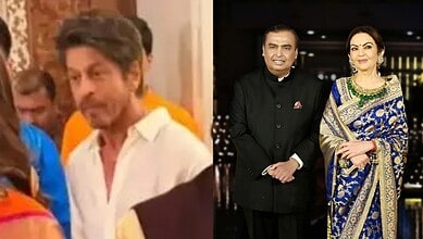 Shah Rukh Khan at Ambanis Ganesh puja