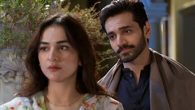Yumna Zaidi and Wahaj Ali from Tere Bin