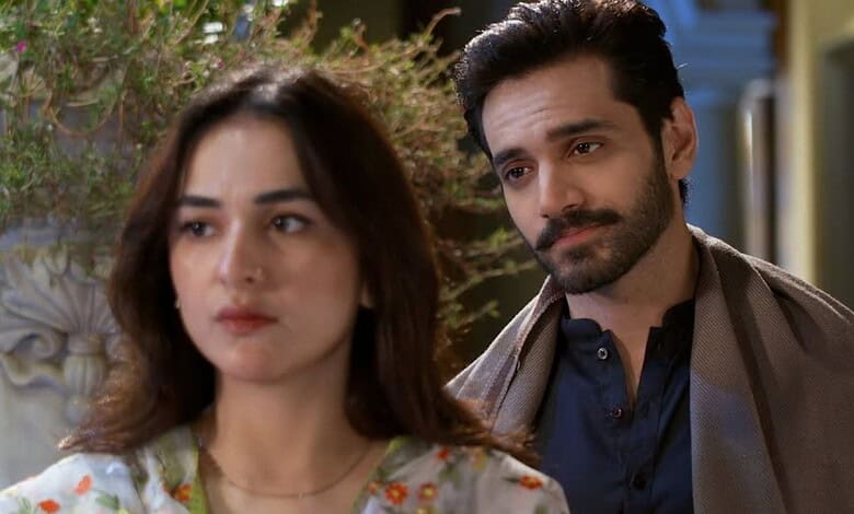 Yumna Zaidi and Wahaj Ali from Tere Bin