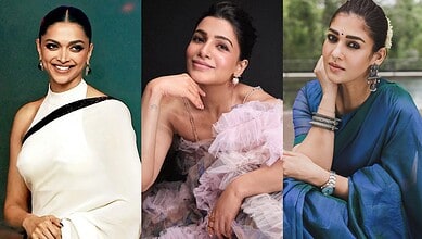Top 3 Indian actresses in 2023: Deepika Padukone, Kangana Ranaut, and Priyanka Chopra.