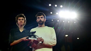Yuval Abraham and Rachel Szor hold the Special Jury Prize for Naza.