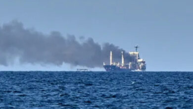 Commercial vessel attacked in Black Sea, three Indian crew members injured.