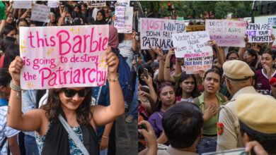 Delhi women protest