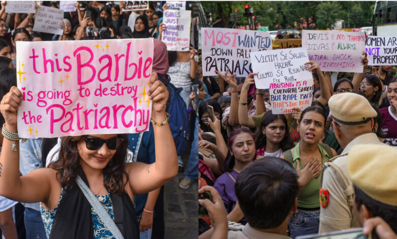 Delhi women protest