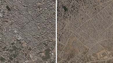 Gaza satellite images