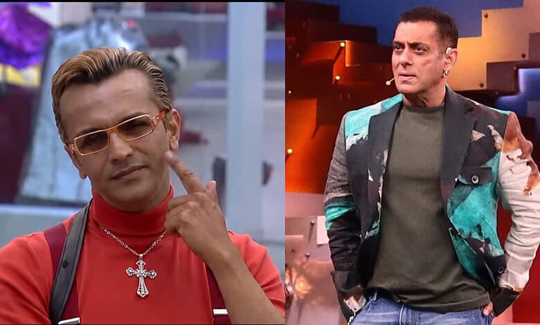 Imam Siddique in a stylish outfit on the Bigg Boss 20 set, with a confident expression.
