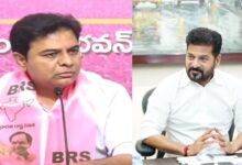 KTR (left) Revanth Reddy (right)