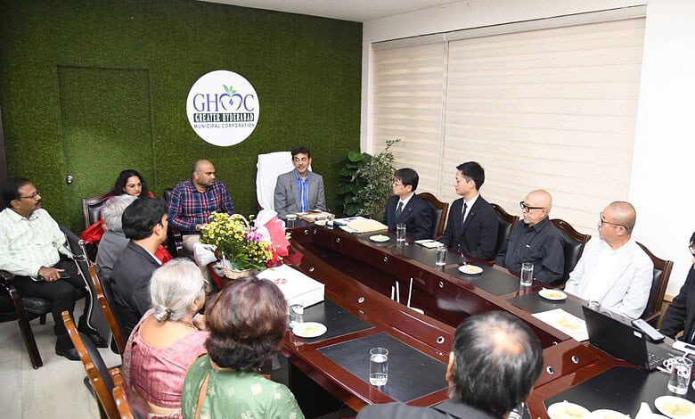 Jayesh Ranjan, IAS, Special Chief Secretary, Government of Telangana, chaired a meeting with the visiting Liverpool delegation, attended by the Commissioners of Cyberabad Municipal Corporation, GHMC and Malkajgiri Municipal Corporation.