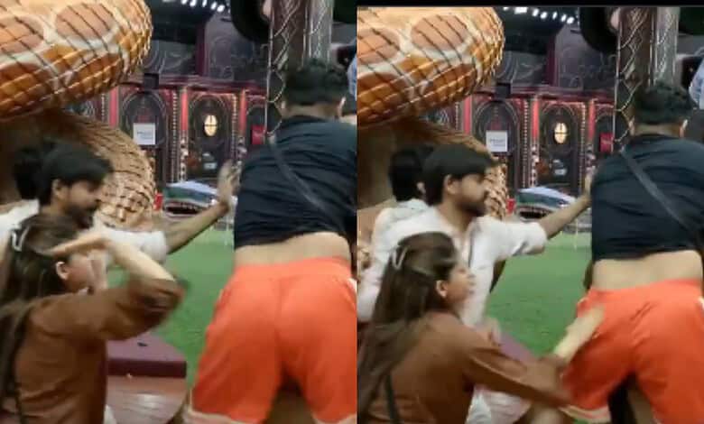 Contestants in a heated argument during Bigg Boss 20, showing tension and conflict.