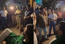 Mynampally Rohit engaging with people at a public gathering in Hyderabad.