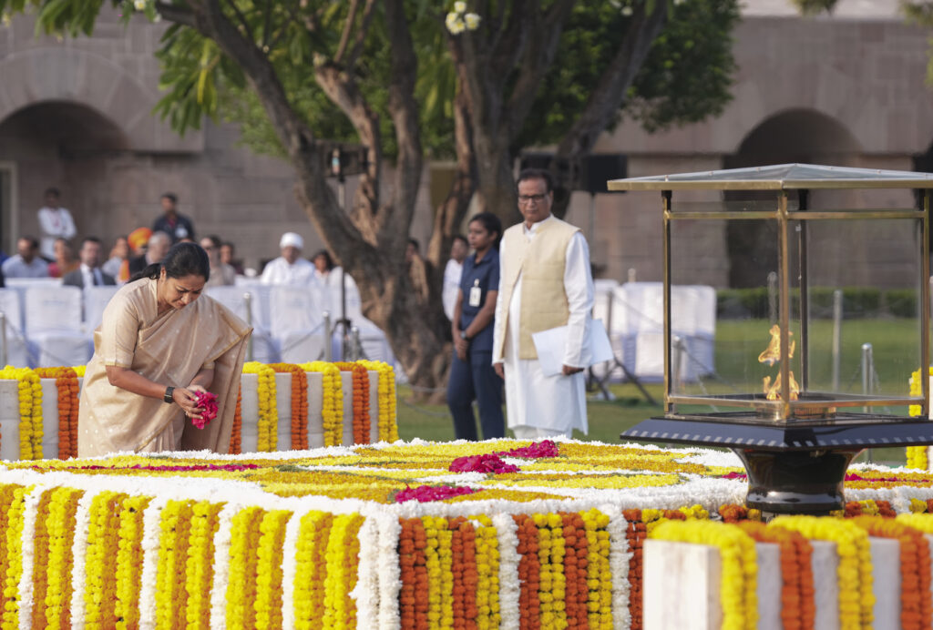 Homage to Mahatma Gandhi on birth anniversary.