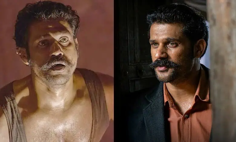 Sohum Shah in Tumbbad anniversary with intense expressions and detailed costume.